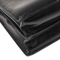 مملوكة مسبقًا Montblanc Black Leather Meisterstuck Double Gusset Briefcase