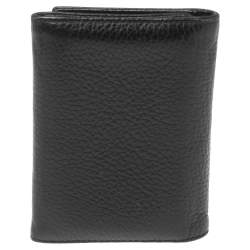 Pre Owned Montblanc Black Leather Meisterstuck Trifold Card Holder