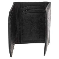 Pre Owned Montblanc Black Leather Meisterstuck Trifold Card Holder