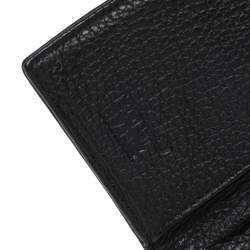 Pre Owned Montblanc Black Leather Meisterstuck Trifold Card Holder