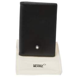 مملوكة مسبقًا Montblanc Black Leather Meisterstuck Business Card Holder