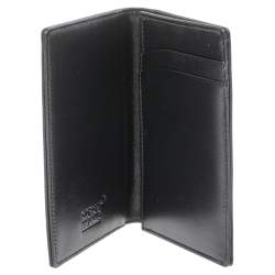 مملوكة مسبقًا Montblanc Black Leather Meisterstuck Business Card Holder