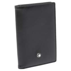 مملوكة مسبقًا Montblanc Black Leather Meisterstuck Business Card Holder