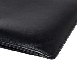 Pre Owned Montblanc Black Leather Meisterstuck Bifold Wallet