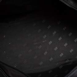Pre Owned Montblanc Black Leather Weekender Duffel Bag