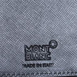 Pre Owned Montblanc Black Coated Canvas and Leather Signature Continental Wallet