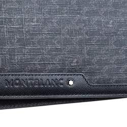 Pre Owned Montblanc Black Coated Canvas and Leather Signature Continental Wallet