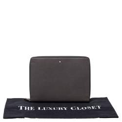 Montblanc Grey Leather Meisterstuck iPad Pouch 