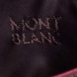 مملوكة مسبقًا Montblanc Maroon Leather Meisterstück 6CC Card Holder 