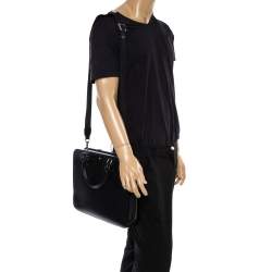 Pre Owned Montblanc Black Leather Meisterstuck Document Case