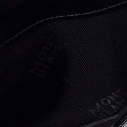 Pre Owned Montblanc Black Leather Meisterstuck Business Card Holder