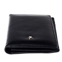 Pre Owned Montblanc Black Leather Meisterstuck Business Card Holder