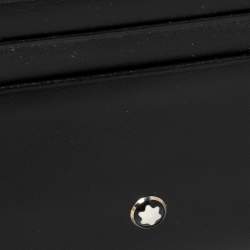 Pre Owned حافظة بطاقات مون بلان مايسترستاك جلد سوداء 6CC