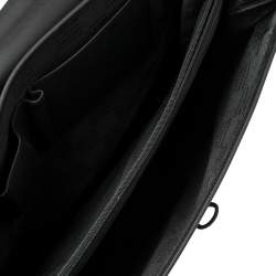 Pre Owned Montblanc Black Fabric and Leather Double Gusset Nightflight Briefcase