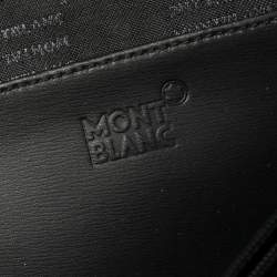 مملوكة مسبقًا Montblanc Black Fabric and Leather Double Gusset Nightflight Briefcase