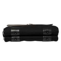 مملوكة مسبقًا Montblanc Black Fabric and Leather Double Gusset Nightflight Briefcase