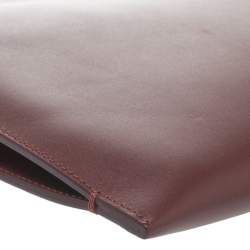 Montblanc Maroon Leather Meisterstuck Zip Portfolio