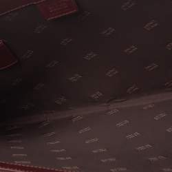 Montblanc Maroon Leather Meisterstuck Zip Portfolio
