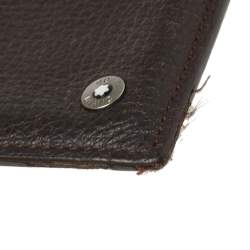 Montblanc Dark Brown Leather Card Holder 