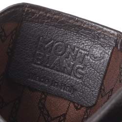 Pre Owned Montblanc Dark Brown Leather Card Holder 