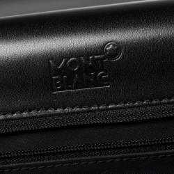 Montblanc Black Leather Meisterstuck Triple Gusset Briefcase