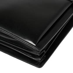 Montblanc Black Leather Meisterstuck Triple Gusset Briefcase