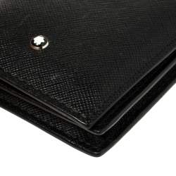 مملوكة مسبقًا حافظة بطاقات مون بلان ميستروك بيزنس جلد أسود