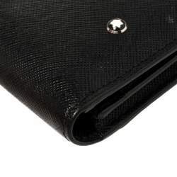 مملوكة مسبقًا حافظة بطاقات مون بلان ميستروك بيزنس جلد أسود