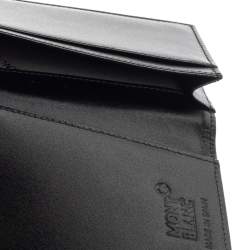 Pre Owned Montblanc Black Leather Meisterstück Business Card Holder