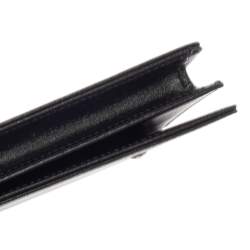 Pre Owned Montblanc Black Leather Meisterstück Business Card Holder