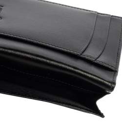 Pre Owned Montblanc Black Leather Meisterstück Business Card Holder