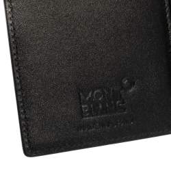 Pre Owned Montblanc Black Leather Meisterstück Business Card Holder