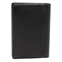 Pre Owned Montblanc Black Leather Meisterstück Business Card Holder