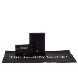 Pre Owned Montblanc Black Leather Meisterstück Business Card Holder