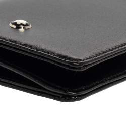 Pre Owned Montblanc Black Leather Business Card Holder