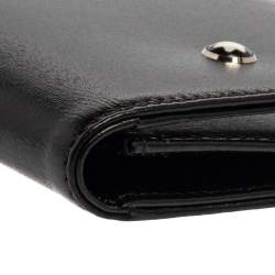 Pre Owned Montblanc Black Leather Business Card Holder