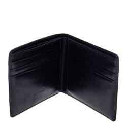 Pre Owned Montblanc Black Leather Meisterstuck Bifold Wallet