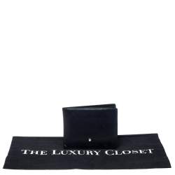 Pre Owned Montblanc Black Leather Meisterstuck Bifold Wallet