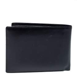 Pre Owned Montblanc Black Leather Meisterstuck Bifold Wallet