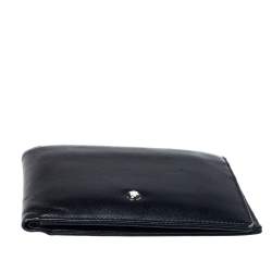 Pre Owned Montblanc Black Leather Meisterstuck Bifold Wallet