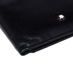 Pre Owned Montblanc Black Leather Meisterstuck Bifold Wallet
