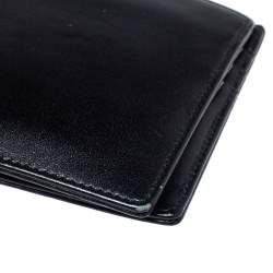 Pre Owned Montblanc Black Leather Meisterstuck Bifold Wallet