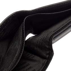 Pre Owned محفظة مون بلان سارتوريال جلد أسود ثنائية الطي