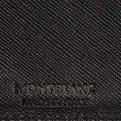 Pre Owned محفظة مون بلان سارتوريال جلد أسود ثنائية الطي