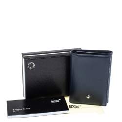 مملوكة مسبقًا محفظة مون بلان طيه ثلاثية ميسترس جلد كحلية