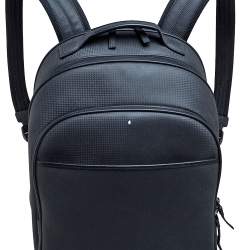 Pre Owned حقيبة ظهر مون بلان اكستريم كبيرةجلد أسود