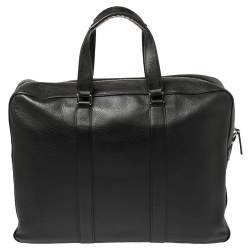مملوكة مسبقًا Montblanc Black Leather Meisterstuck Document Briefcase