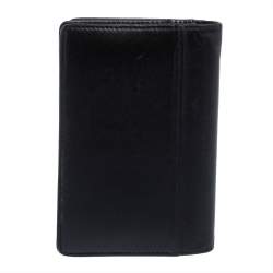 مملوكة مسبقًا حافظة بطاقات العمل مون بلان مايسترستوك جلد أسود