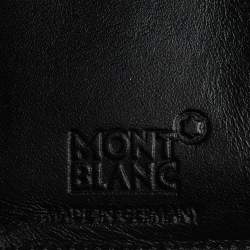 مملوكة مسبقًا حافظة بطاقات العمل مون بلان مايسترستوك جلد أسود