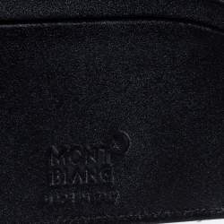 مملوكة مسبقًا محفظة مون بلان ميستيرستوك ثنائية الطيه جلد أسود